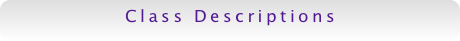 Class Descriptions